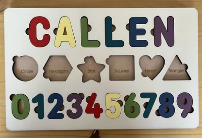 Personalised Callen name puzzle