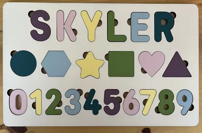 Personalised Skyler name puzzle