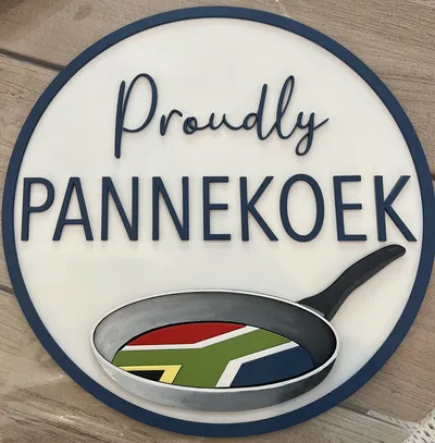 Personalised Proudly Pannekoek sign